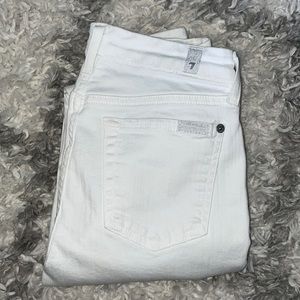 7forallmankind white skinny jeans